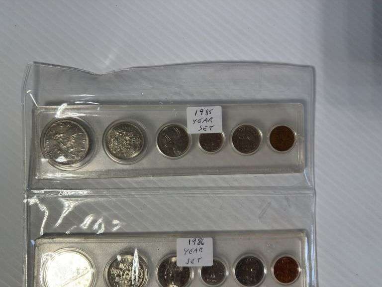 1985 & 1986 & 1987 - with Loonie Dollar