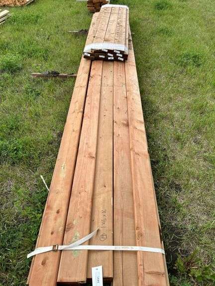 LUMBER: 
11 of 2x6x8 decking & 19 of 1x6x16 treated