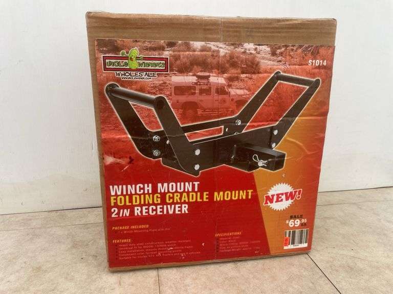 2" receiver winch mount/folding cradle mount