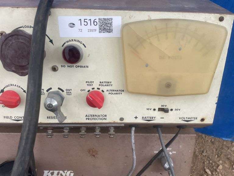 King alternator, generator and regulator tester - motor runs - condition unknown