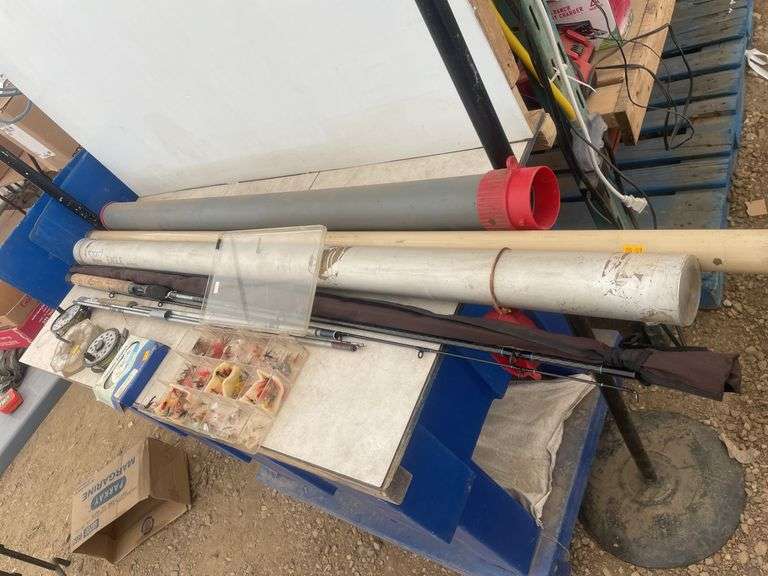 Quantity of tackle including rod holders etc.
