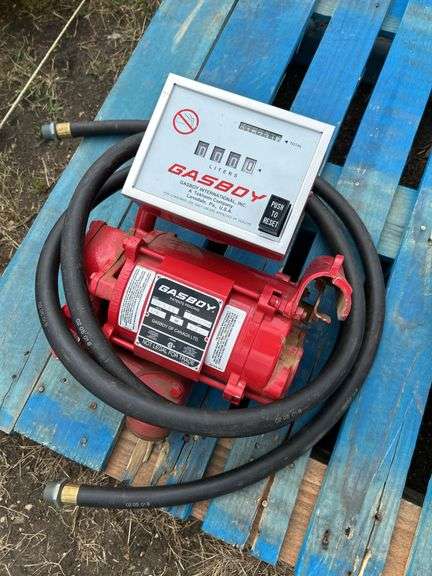Gasboy metered fuel pump with hose NO NOZZLE