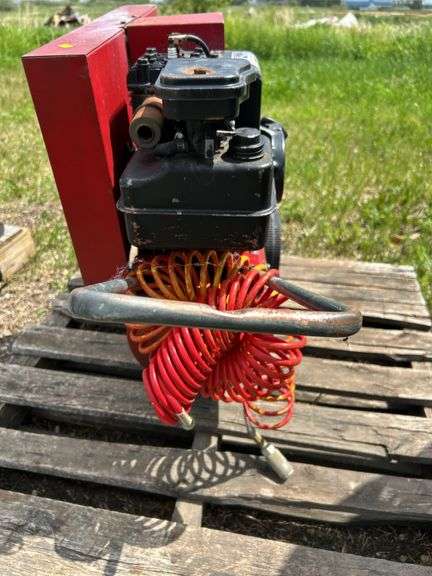 Gas drive air compressor - owner says runs