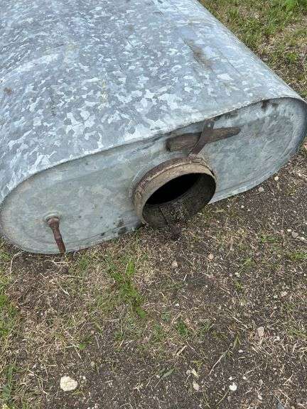 2 galvanized tanks