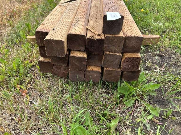 LUMBER: 19 of 4x4x12 treated posts