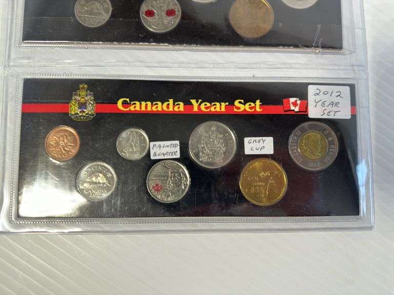 2010 - With Painted Quarter & Sask. Rider's Loonie & 2012