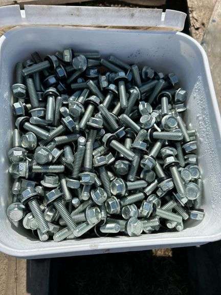 Pail of 3/8”x1-1/2” bin bolts