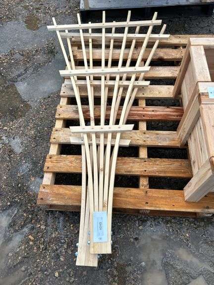 Locally made pair of garden trellis