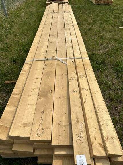 LUMBER: 27 of 2x6x16 & 20 of 2x4x16
