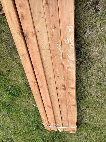LUMBER: 
11 of 2x6x8 decking & 19 of 1x6x16 treated
