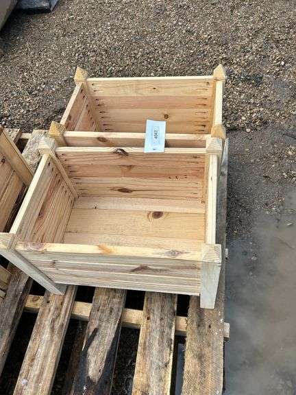 Locally made pair of planters 12x18x13