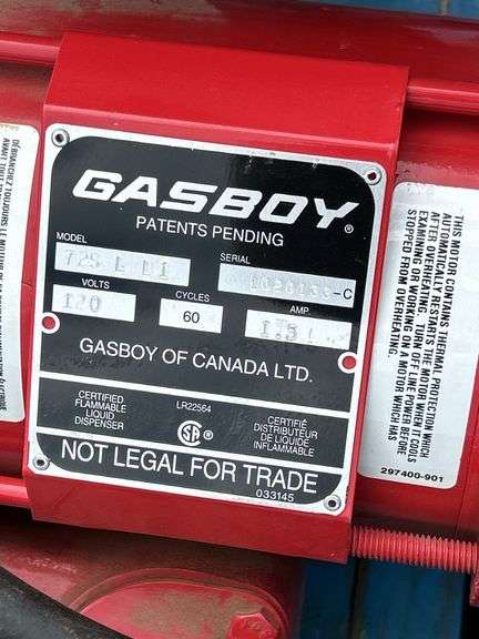Gasboy metered fuel pump with hose NO NOZZLE