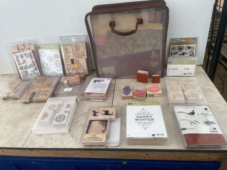 Quantity of stamps and scrap booking paper
