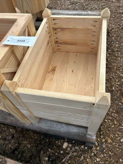 Locally made planter 14x14x16 & planter 12x19x13