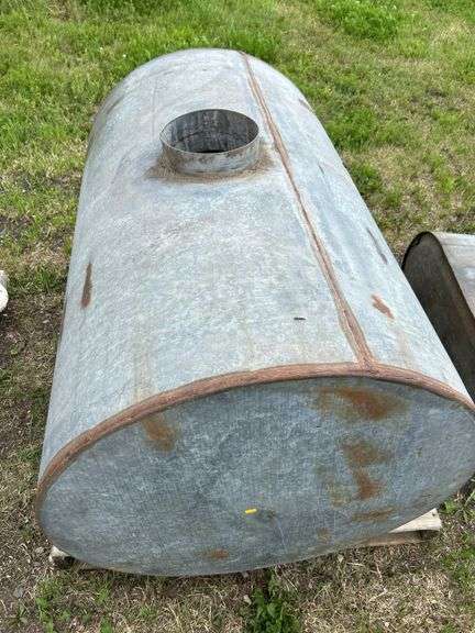 2 galvanized tanks