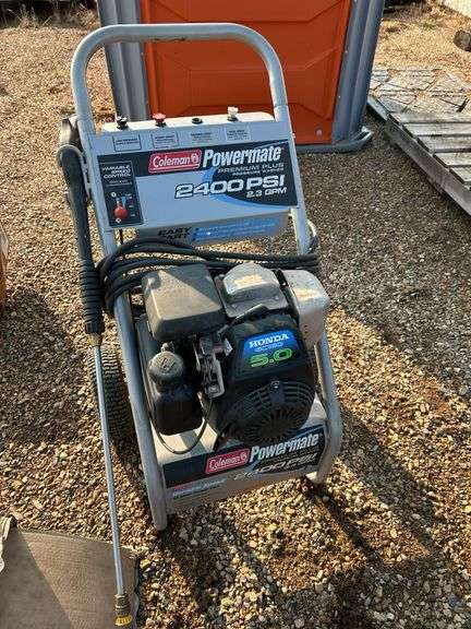 Coleman pressure washer - HARD TO PULL OVER