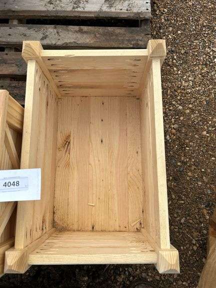 Locally made planter 14x14x16 & planter 12x19x13