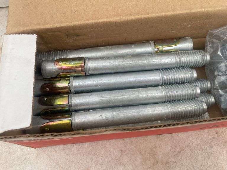 Hilti quik bolt II - 2 boxes of 5/8" x 6" and 1 box of 3/4" x 7"