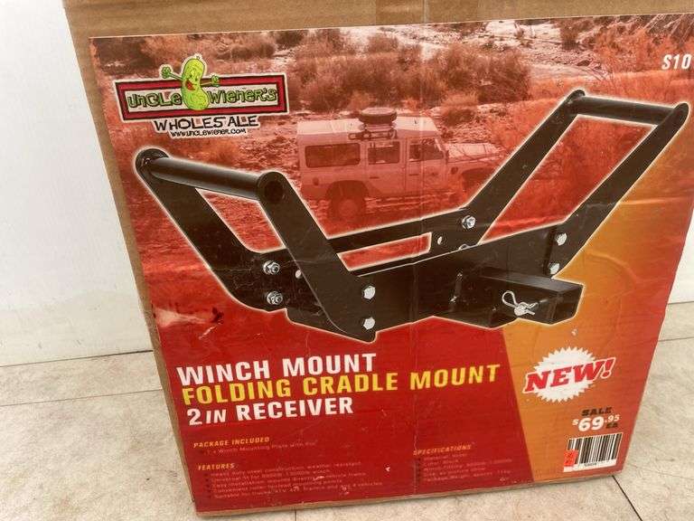 2" receiver winch mount/folding cradle mount