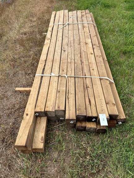 LUMBER: 19 of 4x4x9 treated posts