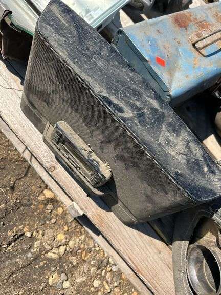 Pallet of misc, cutting torch, electric impact, mufflers etc