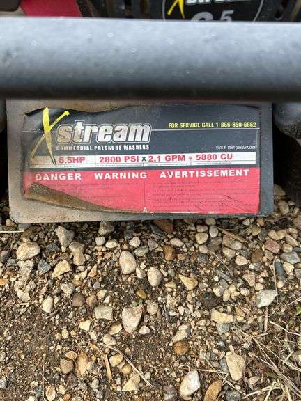 X-Stream 2800psi pressure washer - owner says works