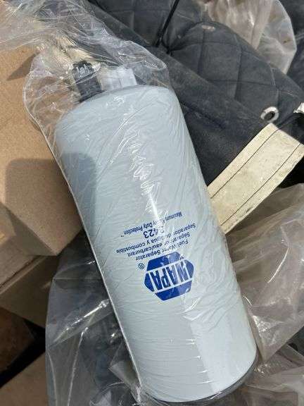 Pallet of misc air filters, winter fronts etc