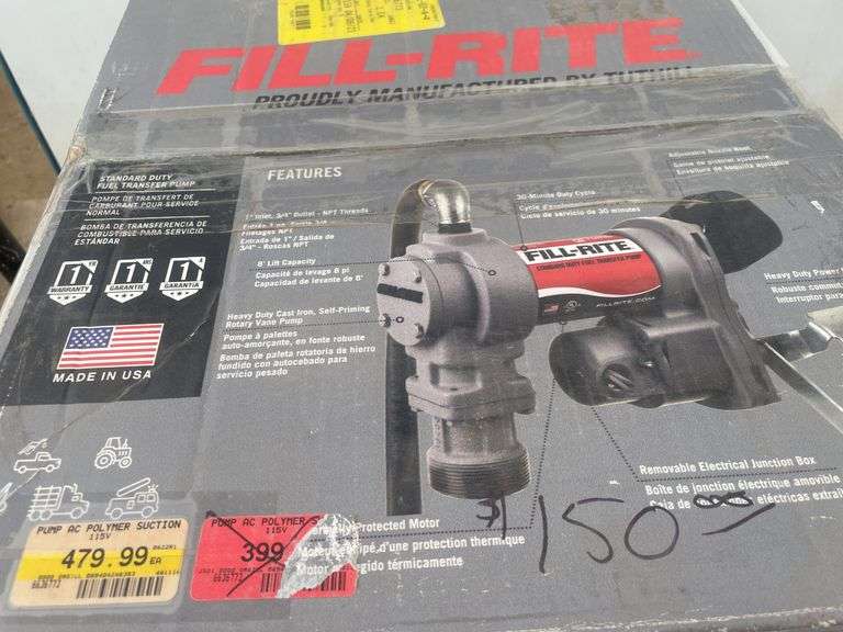 Fill-Rite standard duty fuel transfer pump - 115 V