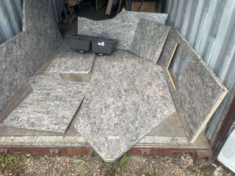 Quantity of arborite covered countertops with sink