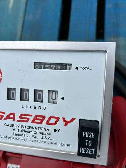 Gasboy metered fuel pump with hose NO NOZZLE