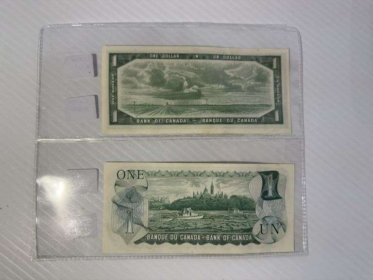 1 - 1954 $1.00 Bill & 1 - 1973 $1.00 Bill - Both Bills Like New