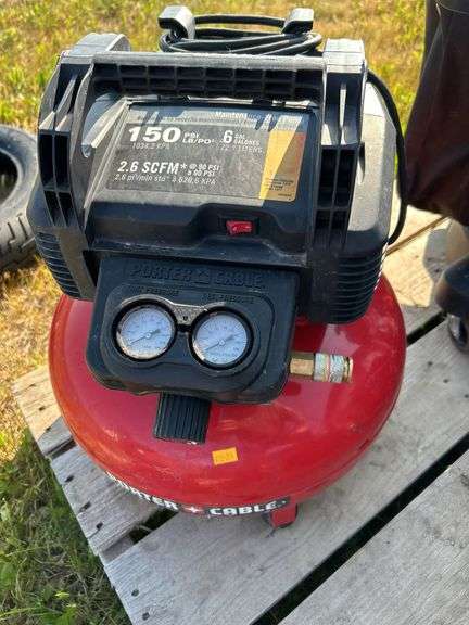 Porter-Cable 6gal air compressor - owner says works