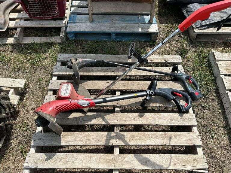 Pallet of misc electric weed eaters - condition unknown