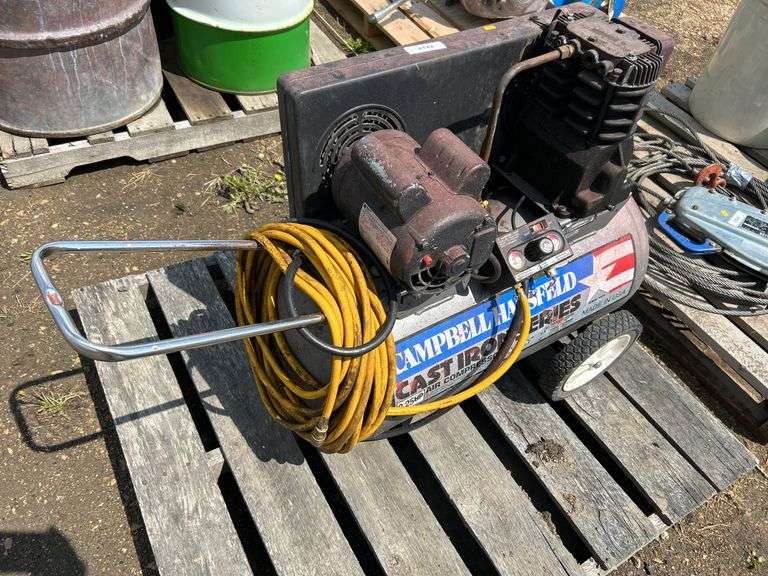 Campbell Hausfeld air compressor w/hose