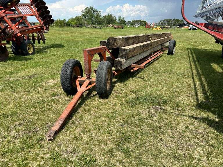 Swather Carrier w/ qty of 10" x 10" Timbers