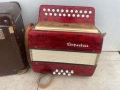 Czechoslovakia made vintage melodeon (accordian) in case - owner says in excellent condition