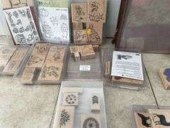 Quantity of stamps and scrap booking paper