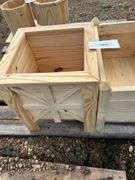 Locally made planter 14x14x16 & planter 12x19x13