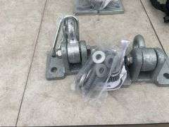 2 sets of swing hangers galvanized steel and 12' of rope