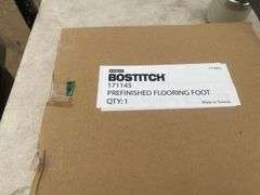 Bostitch hardwood floor nailer comes with nails and hammer - hardy used pre-finished flooring foot