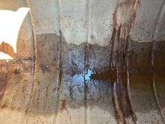 Approx 500gal waste tank on skids