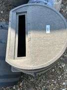 Pair of plastic decorative rain barrels