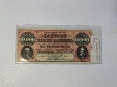 1867 - USA Confederate States of America $10,000 Bill