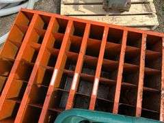 Pair of bolt bins & misc bolts