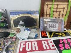 Address plaque, high viz address sign, quantity of signs - For Sale, No Trespassing, For Rent ,and K