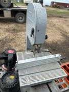 King 10” tablesaw, small bandsaw, 2 routers all condition unknown