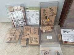 Quantity of stamps and scrap booking paper
