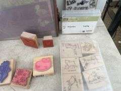 Quantity of stamps and scrap booking paper