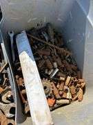Pallet of misc rusty tools