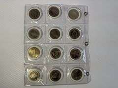 12 DIfferent Mixed Las Vegas Casino $1.00 Tokens